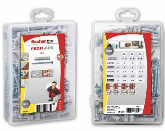 Maletín surtido Fischer tacos + tornillos Maletín surtido Fischer tacos + tornillos