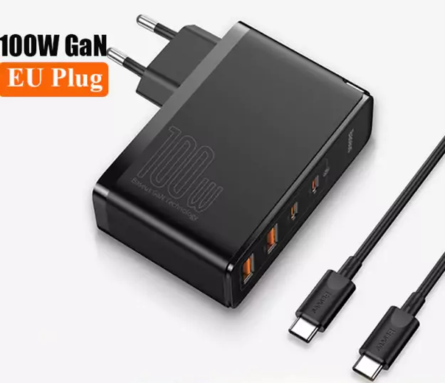 Cargador de carga rápida de 100W Baseus 4xUSB Cargador de carga rápida de 100W Baseus 4xUSB