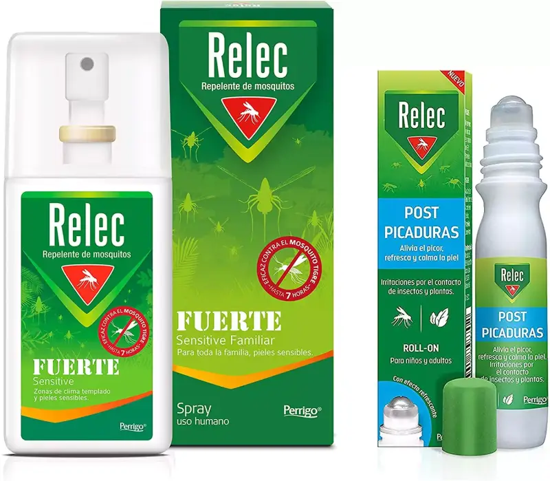 Pack Relec Fuerte Repelente de mosquitos + Post Picaduras Pack Relec Fuerte Repelente de mosquitos + Post Picaduras