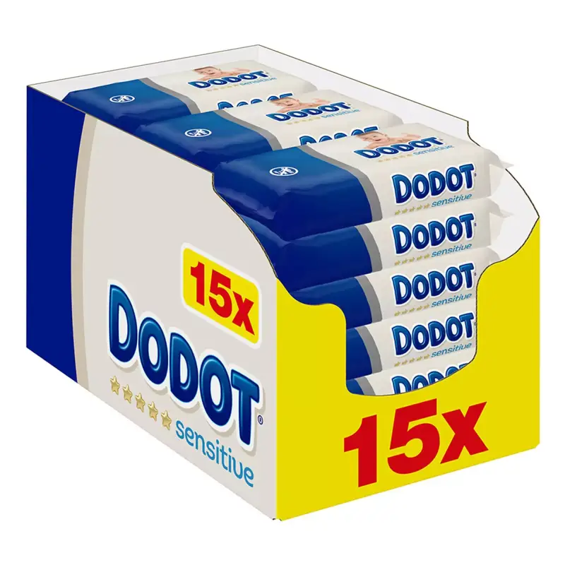 Pack de 15 Toallitas Sensitive (810 Toallitas) Pack de 15 Toallitas Sensitive (810 Toallitas)