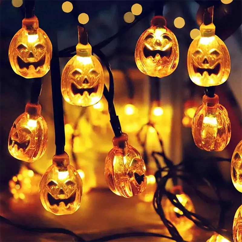 Cadena de 10 luces LED de Halloween Cadena de 10 luces LED de Halloween