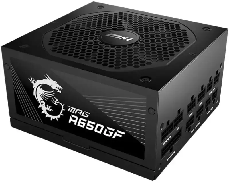 Fuente de alimentación 650W MSI MPG A650GF 80 Plus Gold Fuente de alimentación 650W MSI MPG A650GF 80 Plus Gold