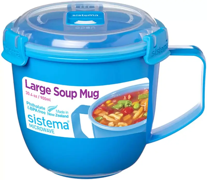 Taza de Sopa para microondas de 900 ml Taza de Sopa para microondas de 900 ml