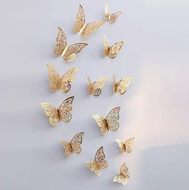 Set 12 pegatinas Mariposas 3D Set 12 pegatinas Mariposas 3D