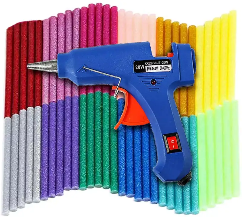 Mini pistola de silicona con 60 barras Mini pistola de silicona con 60 barras