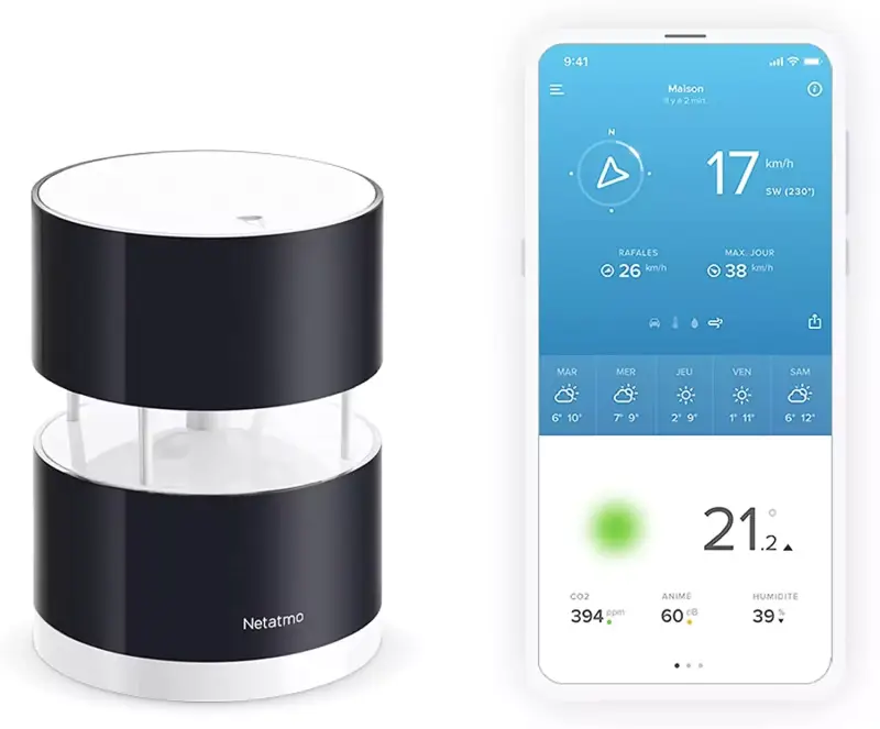 Anemómetro Netatmo NWA01-WW Anemómetro Netatmo NWA01-WW