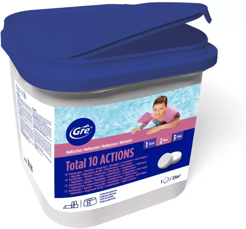 Pastillas multiacción para el tratamiento completo de la piscina 5kg Pastillas multiacción para el tratamiento completo de la piscina 5kg