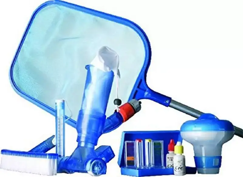 Kit de 7 Artículos para el mantenimiento de piscinas autoportantes Kit de 7 Artículos para el mantenimiento de piscinas autoportantes