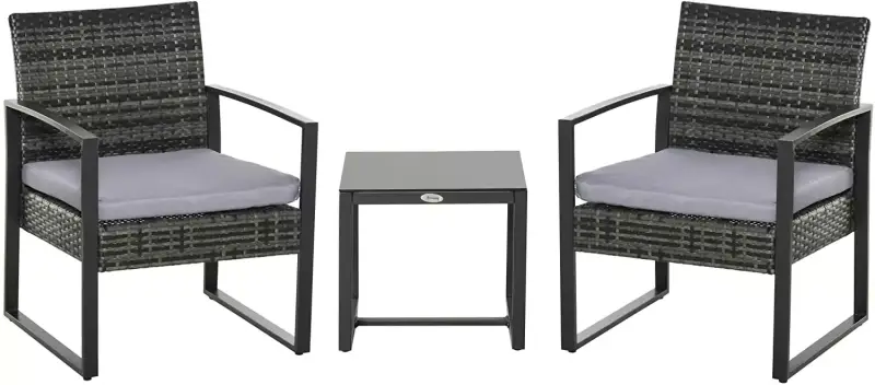 Outsunny Conjunto de muebles de ratán Outsunny Conjunto de muebles de ratán