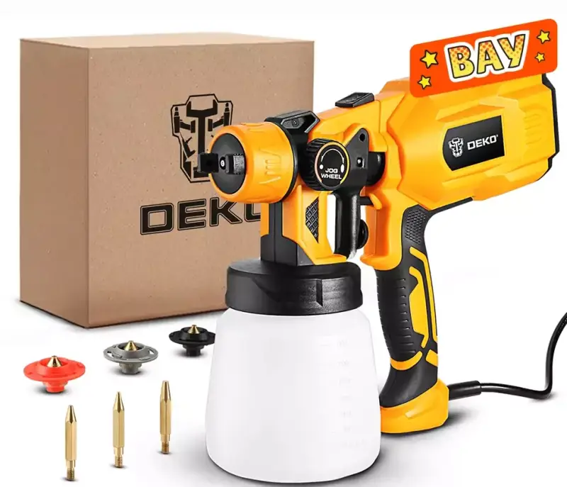 Pistola de pulverización eléctrica Deko 550W 800ML Pistola de pulverización eléctrica Deko 550W 800ML