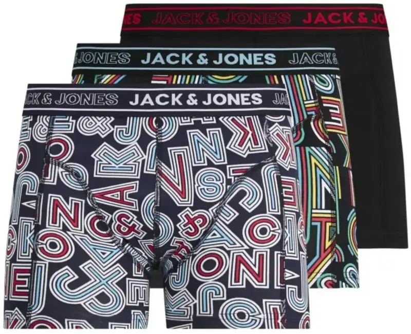 Pack 3 bóxers estampados Jack&Jones Pack 3 bóxers estampados Jack&Jones