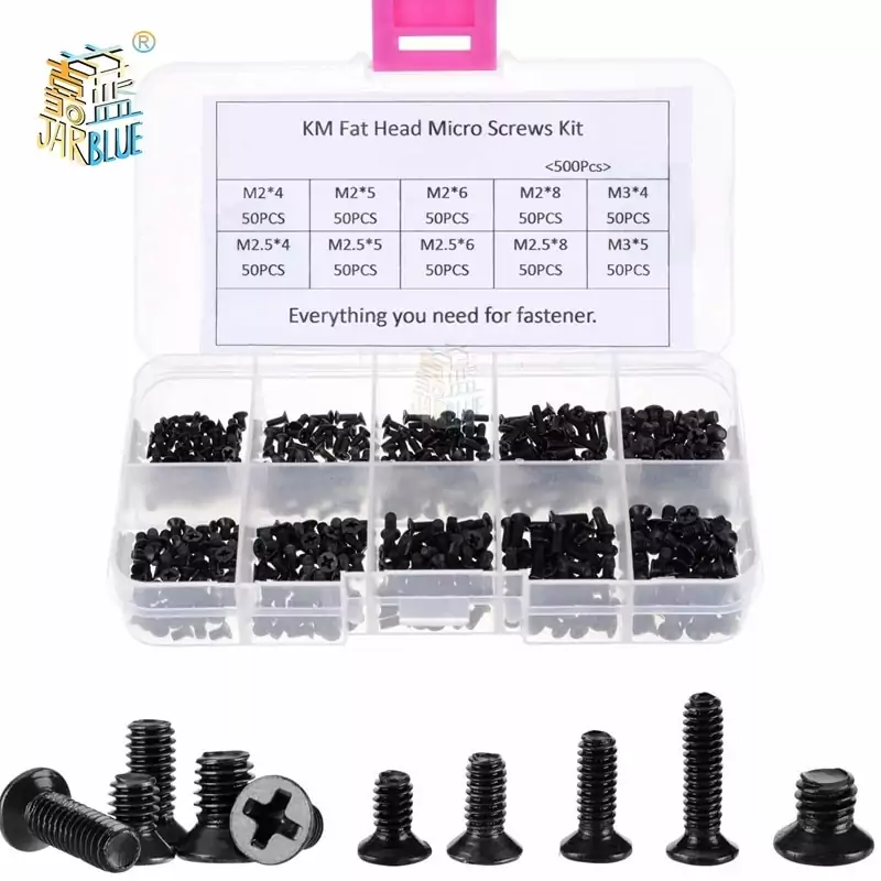 Kit 500 tornillos para electrónica Kit 500 tornillos para electrónica