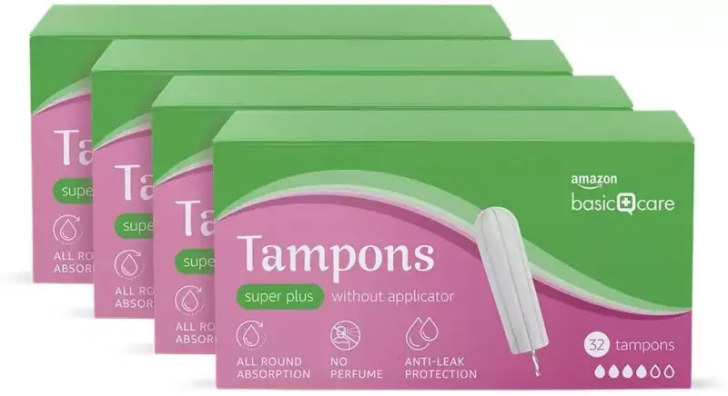 Pack de 32 tampones Amazon Basic Care Pack de 32 tampones Amazon Basic Care