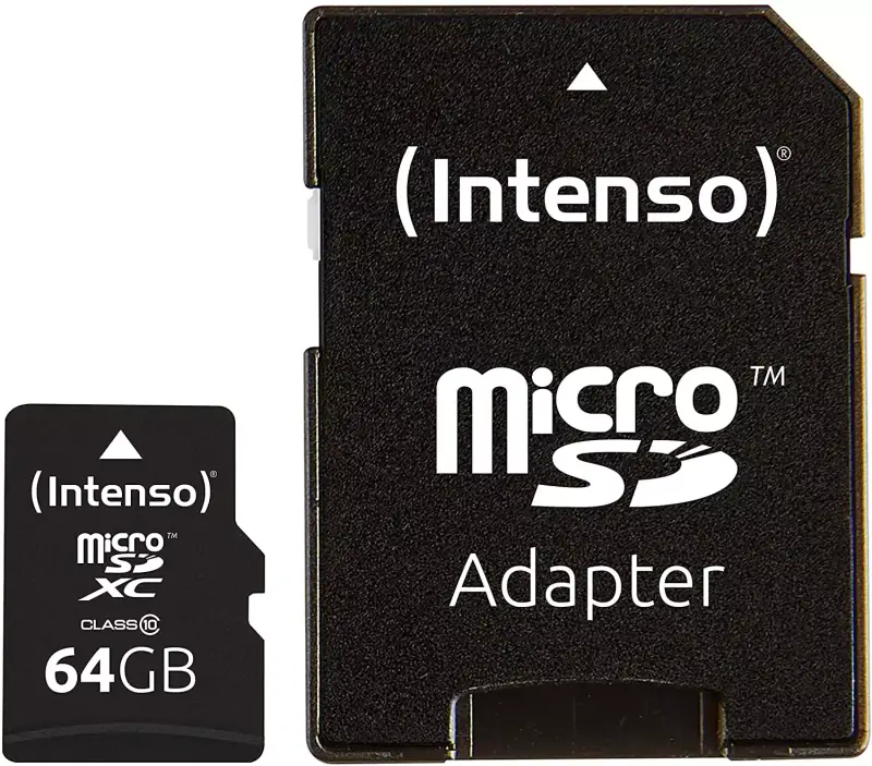 Tarjeta de memoria Intenso 64gb clase 10 con adaptador Tarjeta de memoria Intenso 64gb clase 10 con adaptador
