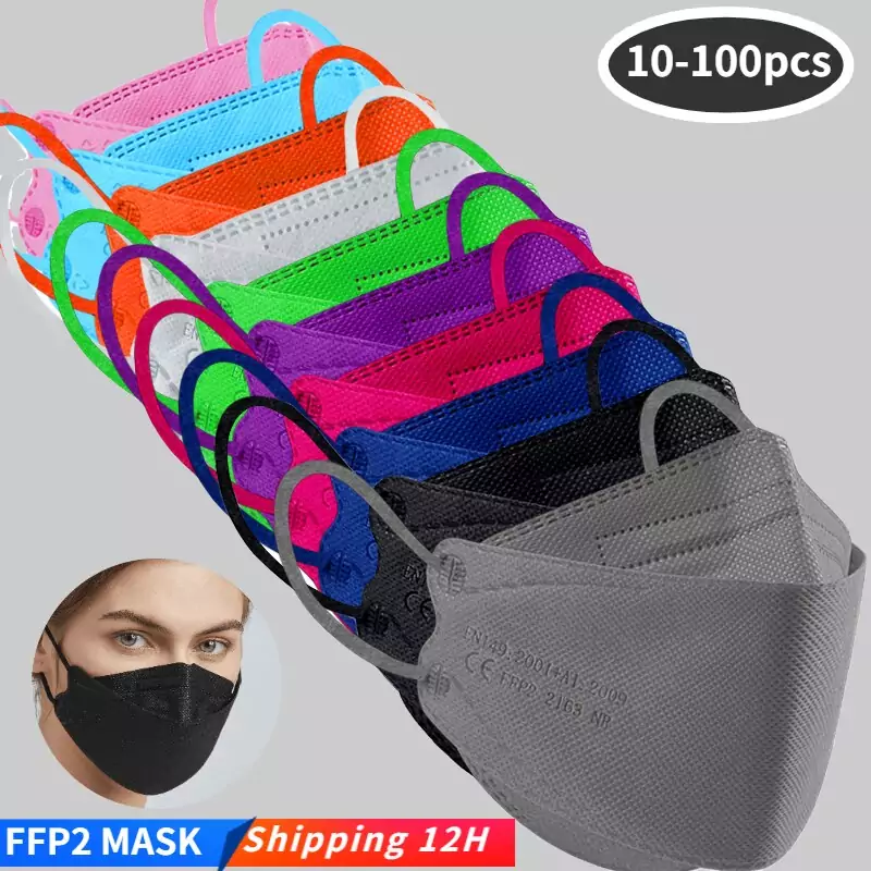 Pack 100 colores variados mascarillas FFP2 KN95 Pack 100 colores variados mascarillas FFP2 KN95