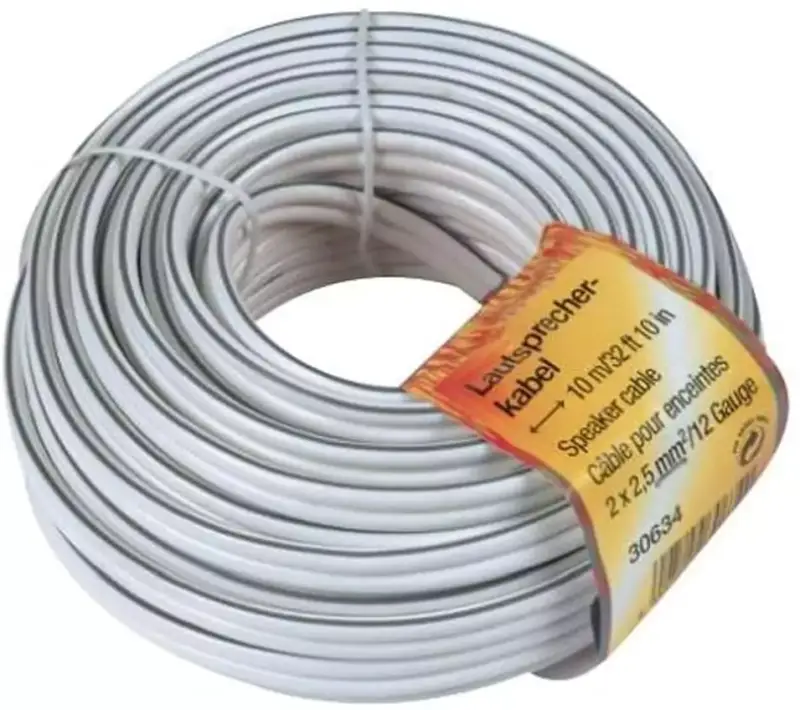 Rollo 20 metros cable altavoces Hama 2x2,5mm Rollo 20 metros cable altavoces Hama 2x2,5mm