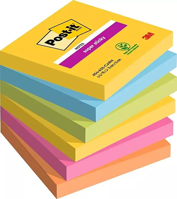 Pack 540 Post-it super resistentes (colores surtidos) Pack 540 Post-it super resistentes (colores surtidos)