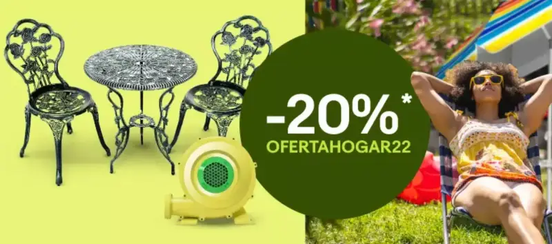 20% descuento en hogar y jardín en Ebay 20% descuento en hogar y jardín en Ebay