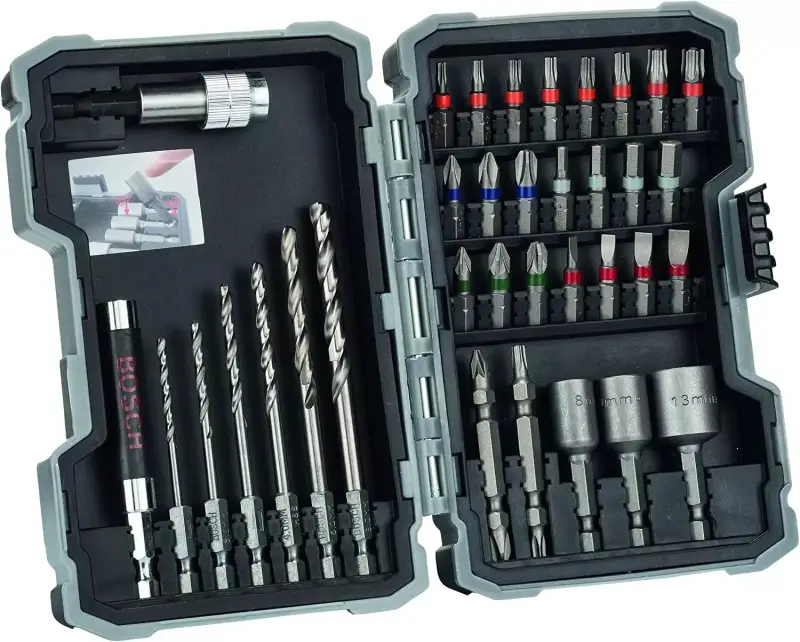 Set de 35 unidades Brocas y Puntas de Atornillar Bosch Set de 35 unidades Brocas y Puntas de Atornillar Bosch