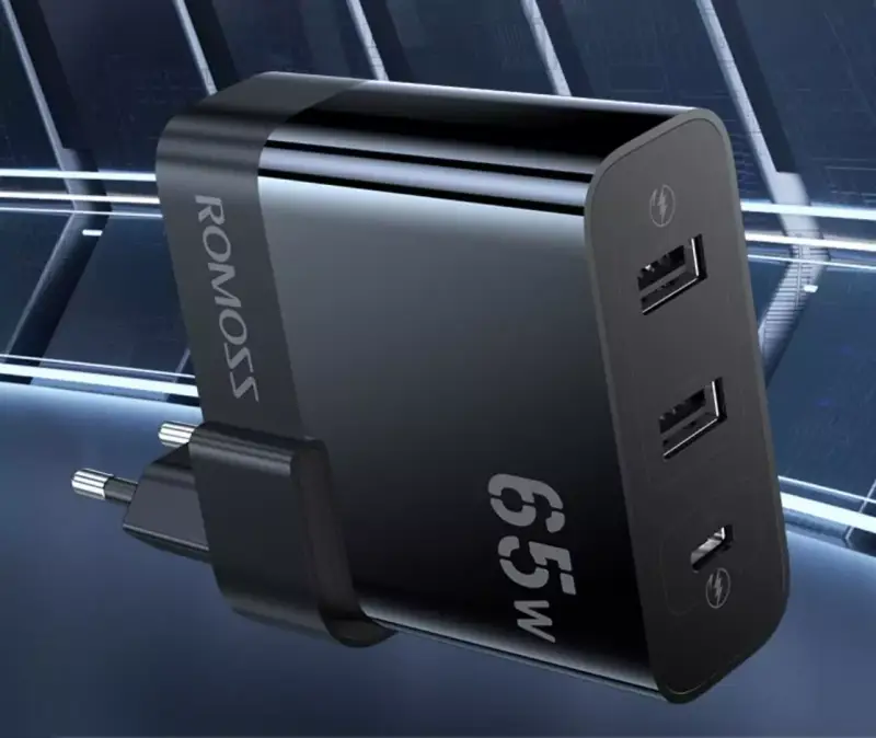 Cargador USB QC 65W 3 puertos Cargador USB QC 65W 3 puertos