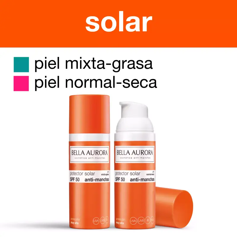 Protector Solar SPF 50 Bella Aurora Anti-Manchas Piel Normal Seca Protector Solar SPF 50 Bella Aurora Anti-Manchas Piel Normal Seca
