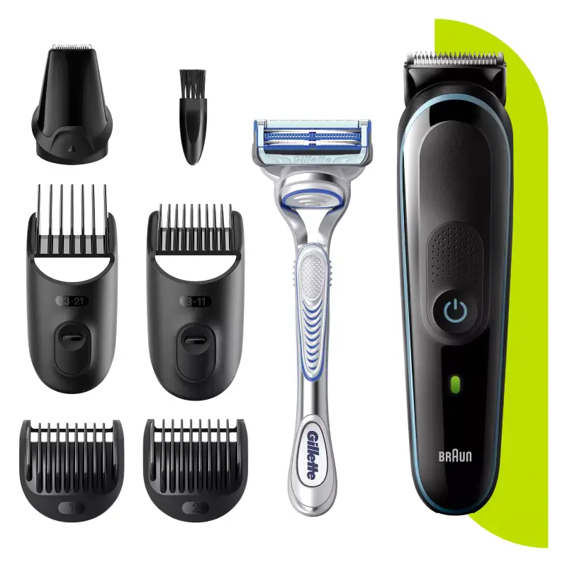 Recortadora de barba Braun MGK3342 7 en 1 + accesorios Recortadora de barba Braun MGK3342 7 en 1 + accesorios
