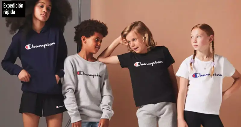 Hasta -56% en productos Champion (Hombre, mujer y niños) Hasta -56% en productos Champion (Hombre, mujer y niños)