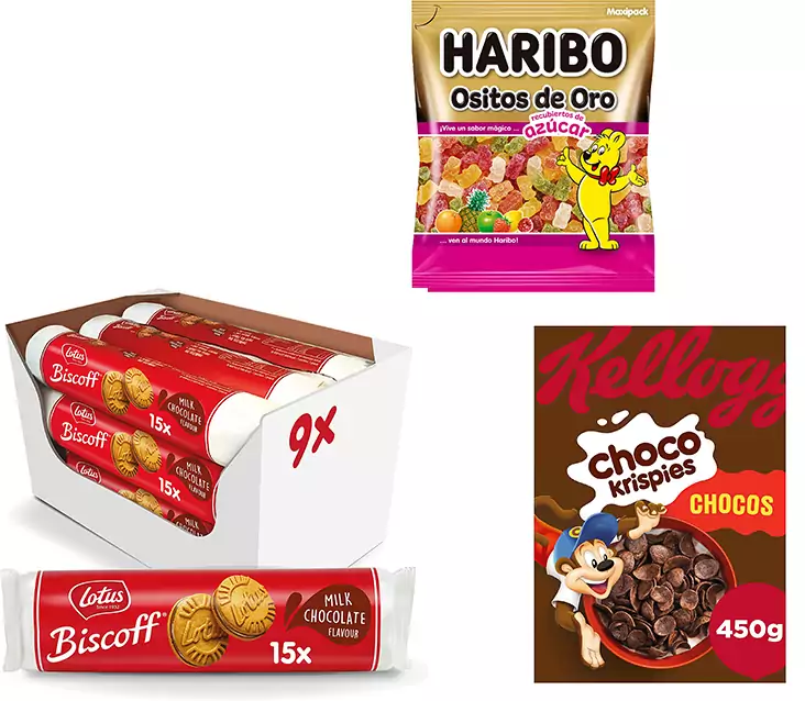 Compra 3 por el precio de 2 en snacks, alimentación y desayuno Compra 3 por el precio de 2 en snacks, alimentación y desayuno