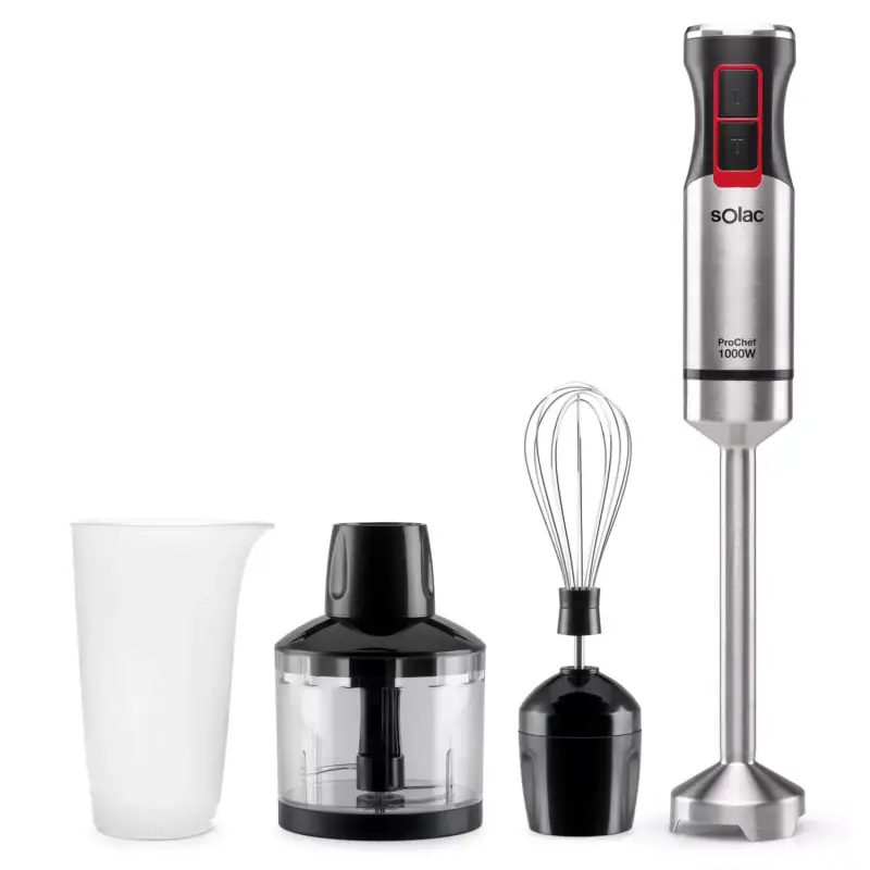 Batidora de mano Solac Pro Chef 1000W + Accesorios Batidora de mano Solac Pro Chef 1000W + Accesorios