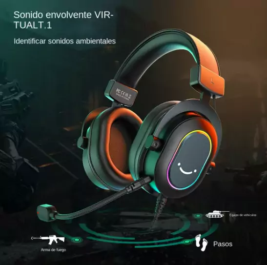 Auriculares gaming 7.1 con micrófono Auriculares gaming 7.1 con micrófono