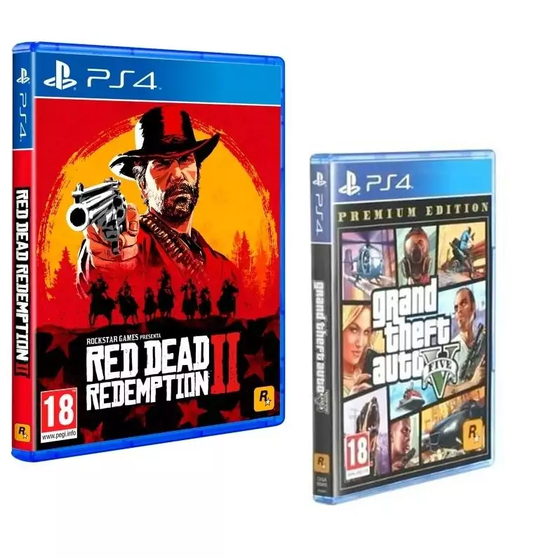Red Dead Redemption 2 + GTA V para PS4 Red Dead Redemption 2 + GTA V para PS4