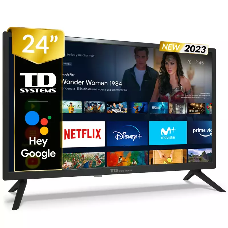 SmartTV TD Systems 24" HD con Google Assistant SmartTV TD Systems 24" HD con Google Assistant