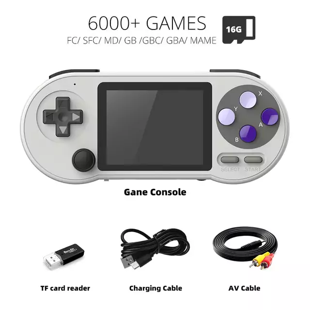 Mini consola DATA FROG retro 6000 juegos 16GB Mini consola DATA FROG retro 6000 juegos 16GB