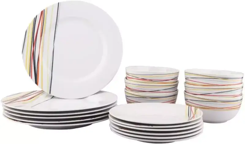 Vajilla de 18 piezas Amazon Basics Vajilla de 18 piezas Amazon Basics