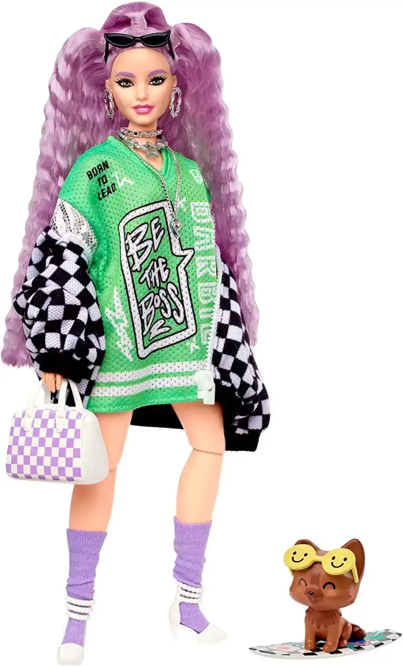 Muñeca Barbie Extra Chaqueta de carreras Muñeca Barbie Extra Chaqueta de carreras