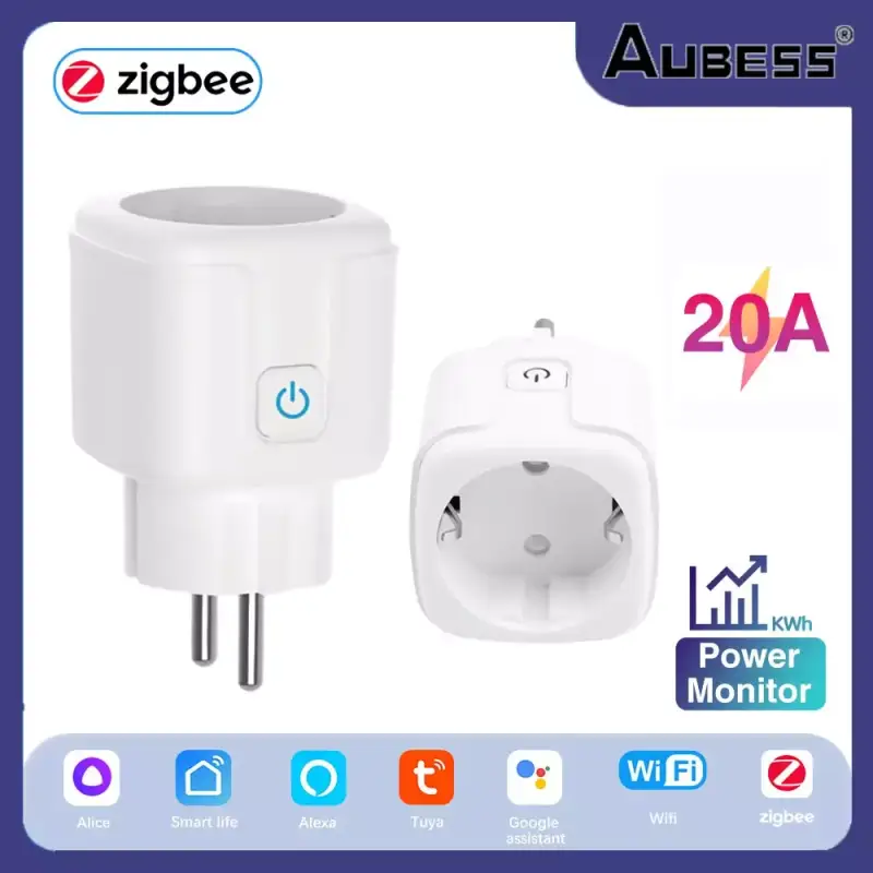 Enchufe inteligente Tuya Zigbee WiFi Enchufe inteligente Tuya Zigbee WiFi