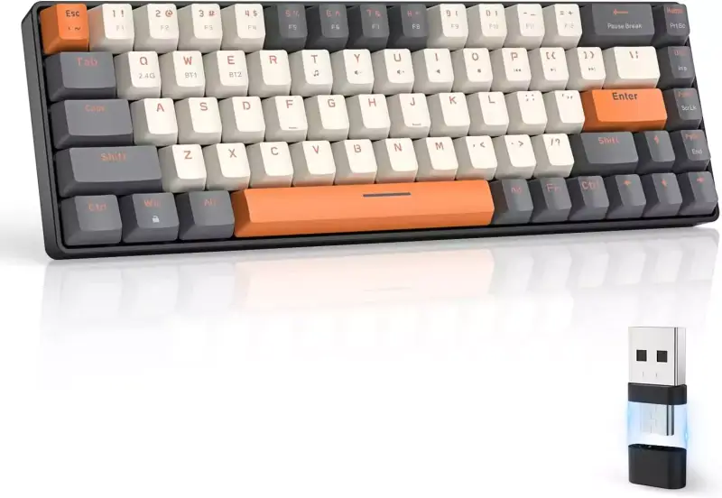 Teclado mecánico inalámbrico con Bluetooth Teclado mecánico inalámbrico con Bluetooth