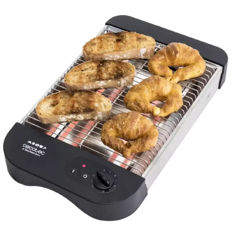 Tostador plano Cecotec Turbo EasyToast 900W Tostador plano Cecotec Turbo EasyToast 900W