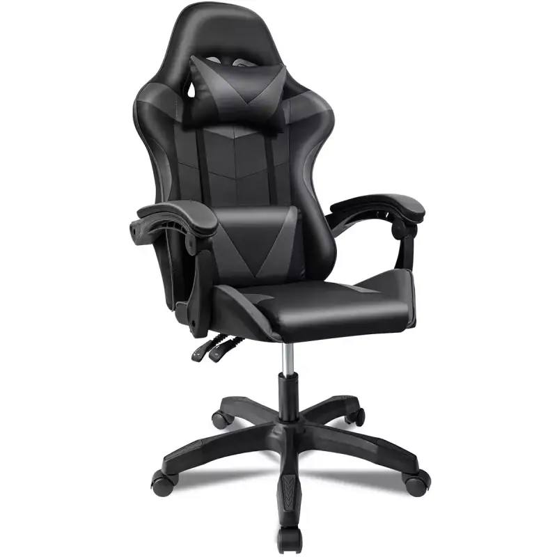 Silla gaming reclinable con cojín lumbar Silla gaming reclinable con cojín lumbar