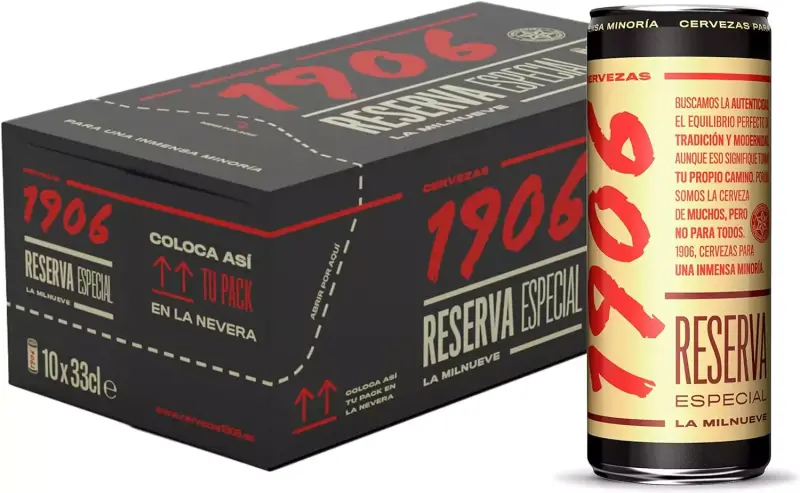 10 Latas Cerveza 1906 Reserva Especial 33cl 10 Latas Cerveza 1906 Reserva Especial 33cl