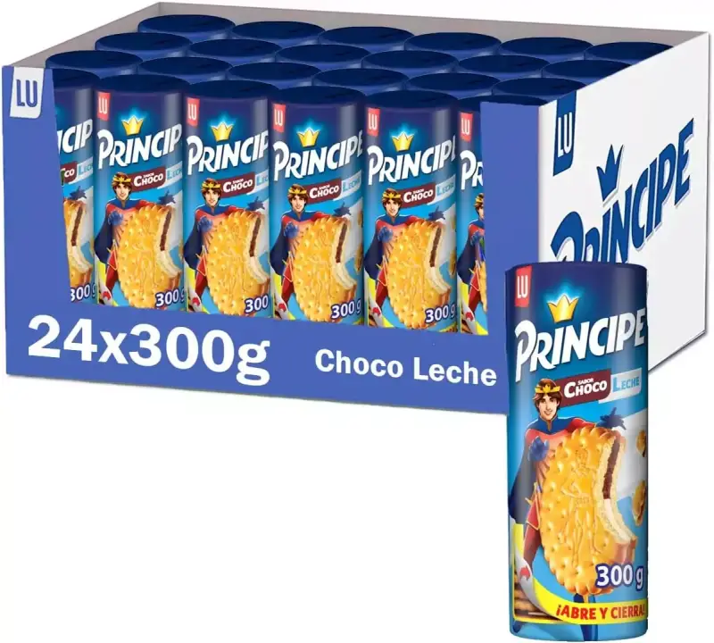 Pack 24 Galletas Principe Choco Leche 300g Pack 24 Galletas Principe Choco Leche 300g