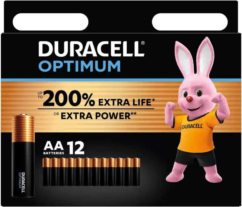 12 Pilas Duracell Optimum AA 12 Pilas Duracell Optimum AA