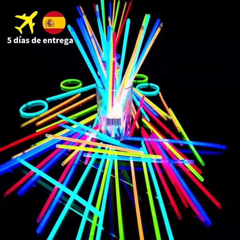 50 Barras de luz fluorescente para fiestas 50 Barras de luz fluorescente para fiestas