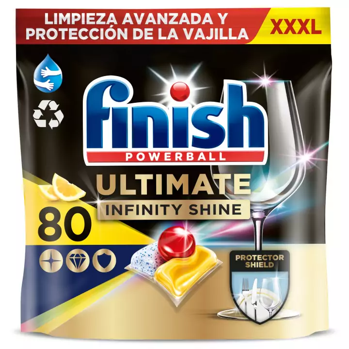 Finish Powerball Ultimate Infinity Shine 80 pastillas Finish Powerball Ultimate Infinity Shine 80 pastillas