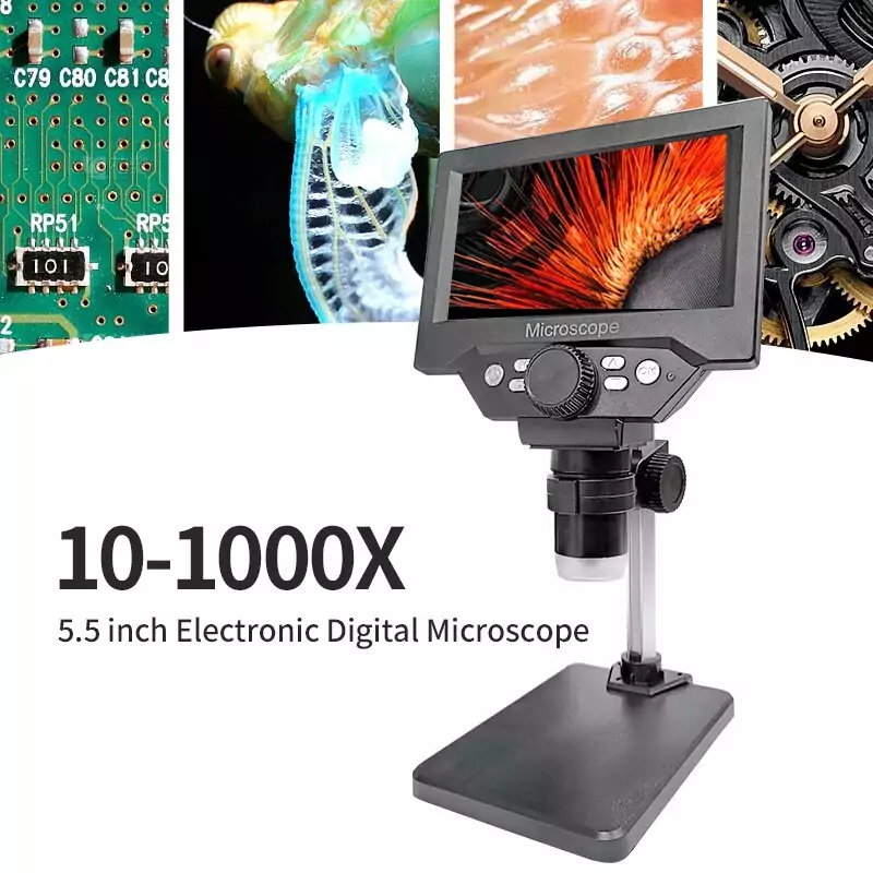Microscopio Digital LCD 10-1000X 5.5" Microscopio Digital LCD 10-1000X 5.5"