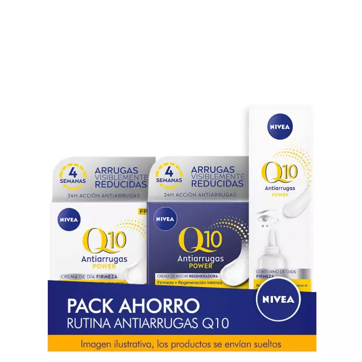 Pack Nivea Q10 crema día + noche + contorno Pack Nivea Q10 crema día + noche + contorno