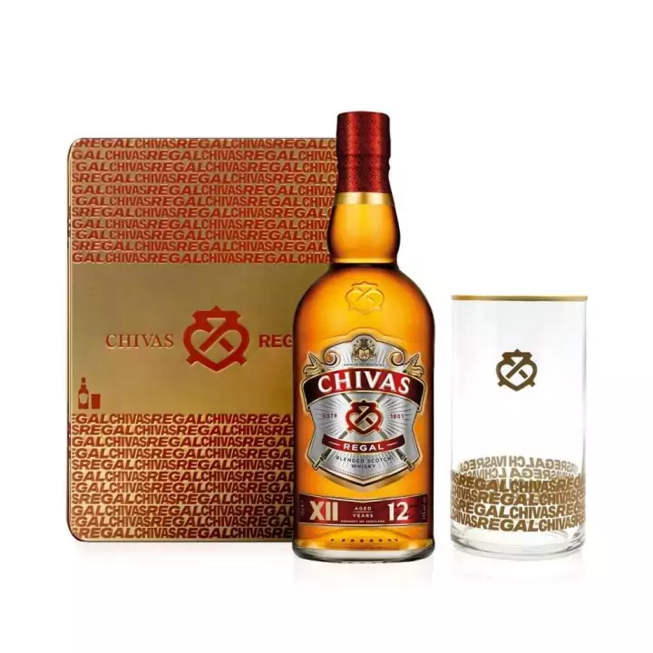 Estuche Chivas Regal 12 Años + vaso Estuche Chivas Regal 12 Años + vaso