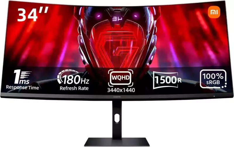 Xiaomi Curved Gaming Monitor 34" WQHD 180Hz Xiaomi Curved Gaming Monitor 34" WQHD 180Hz