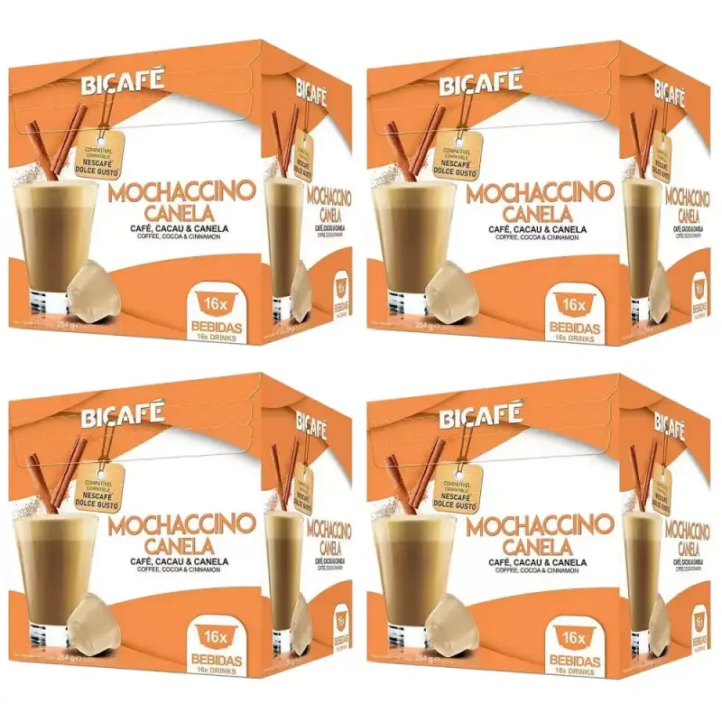 Pack 16x4 cápsulas café Mochaccino canela Pack 16x4 cápsulas café Mochaccino canela