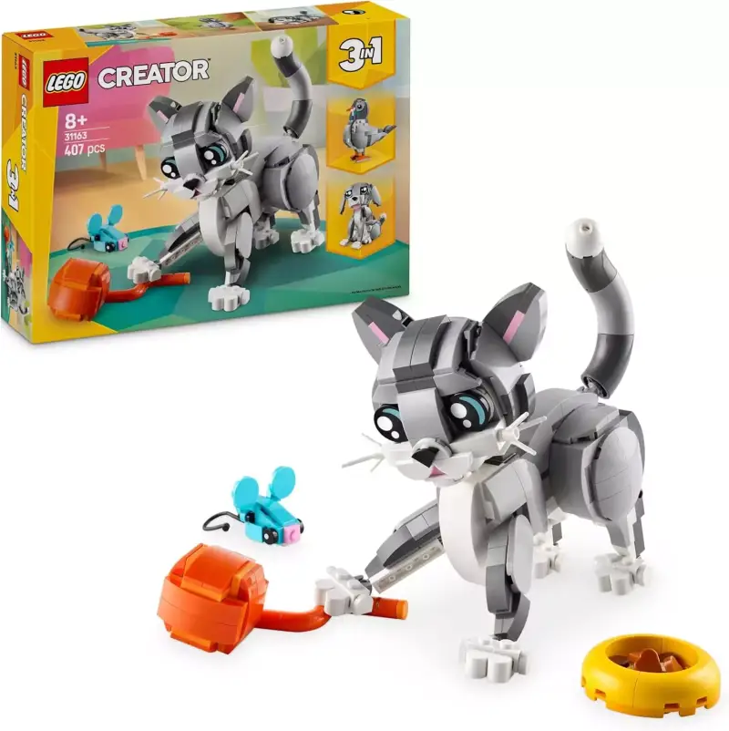 LEGO Creator 3 en 1 Gato juguetón transformable LEGO Creator 3 en 1 Gato juguetón transformable